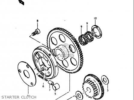 STARTER CLUTCH - GS1000L 1979 (N) USA (E03)