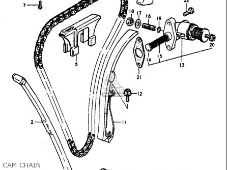 CAM CHAIN - GS1000L 1979 (N) USA (E03)