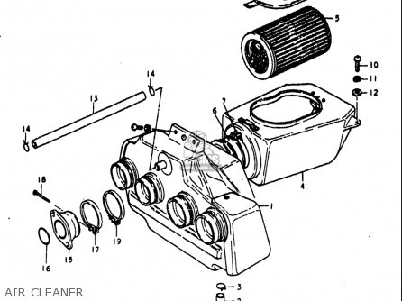 AIR CLEANER - GS1000L 1979 (N) USA (E03)