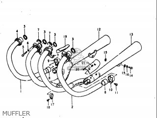 MUFFLER - GS1000L 1979 (N) USA (E03)
