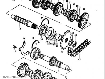 TRANSMISSION - GS1000L 1979 (N) USA (E03)