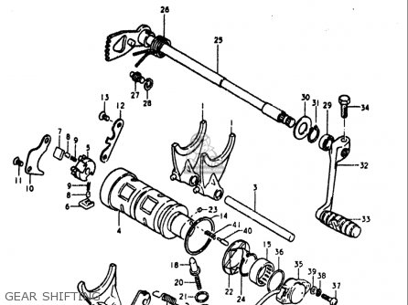 GEAR SHIFTING - GS1000L 1979 (N) USA (E03)