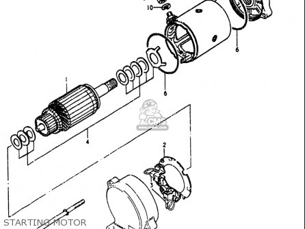 STARTING MOTOR - GS1000L 1979 (N) USA (E03)