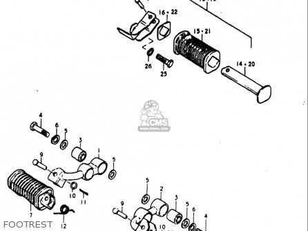 FOOTREST - GS1000L 1979 (N) USA (E03)
