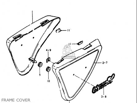 FRAME COVER - GS1000L 1979 (N) USA (E03)