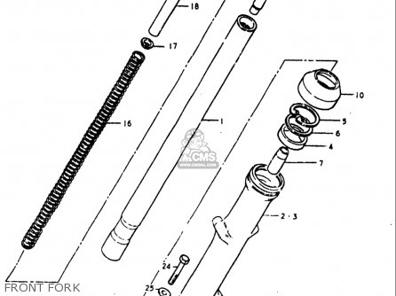 FRONT FORK - GS1000L 1979 (N) USA (E03)