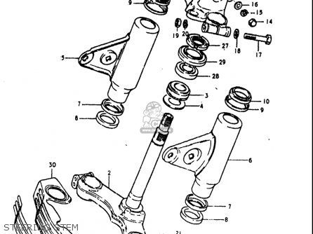 STEERING STEM - GS1000L 1979 (N) USA (E03)