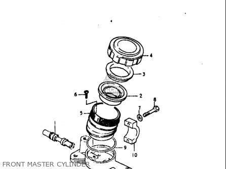 FRONT MASTER CYLINDER - GS1000L 1979 (N) USA (E03)