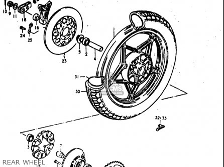 REAR WHEEL - GS1000L 1979 (N) USA (E03)
