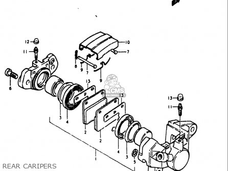 REAR CARIPERS - GS1000L 1979 (N) USA (E03)
