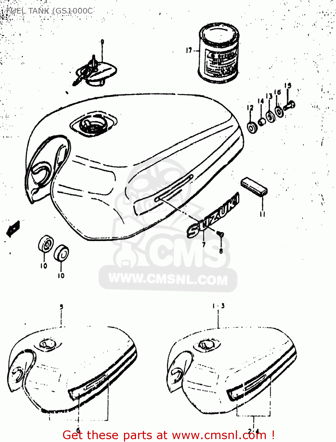 FUEL TANK (GS1000C GS1000N 1978 (C) USA (E03)