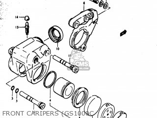 FRONT CARIPERS (GS1000C - GS1000N 1978 (C) USA (E03)