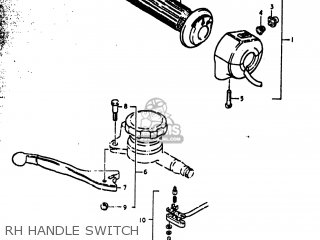 RH HANDLE SWITCH - GS1000N 1978 (C) USA (E03)