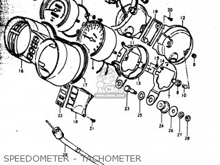 SPEEDOMETER - TACHOMETER - GS1000N 1978 (C) USA (E03)