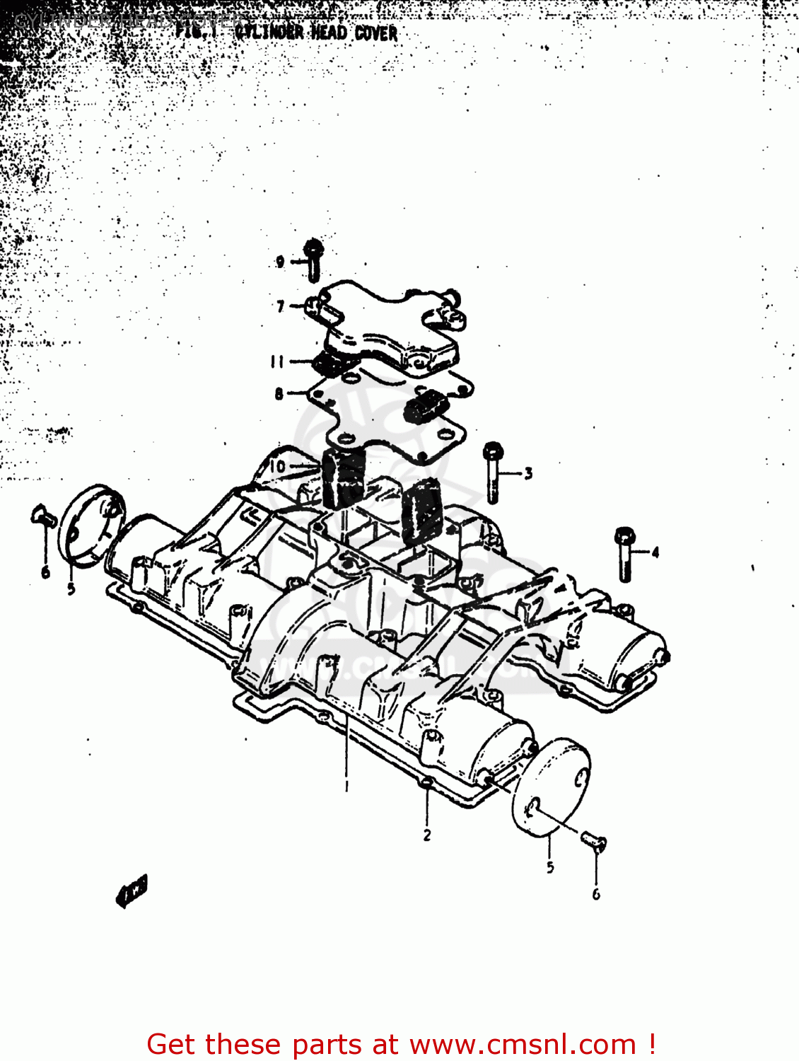 CYLINDER HEAD COVER GS1000N 1979 (N) USA (E03)