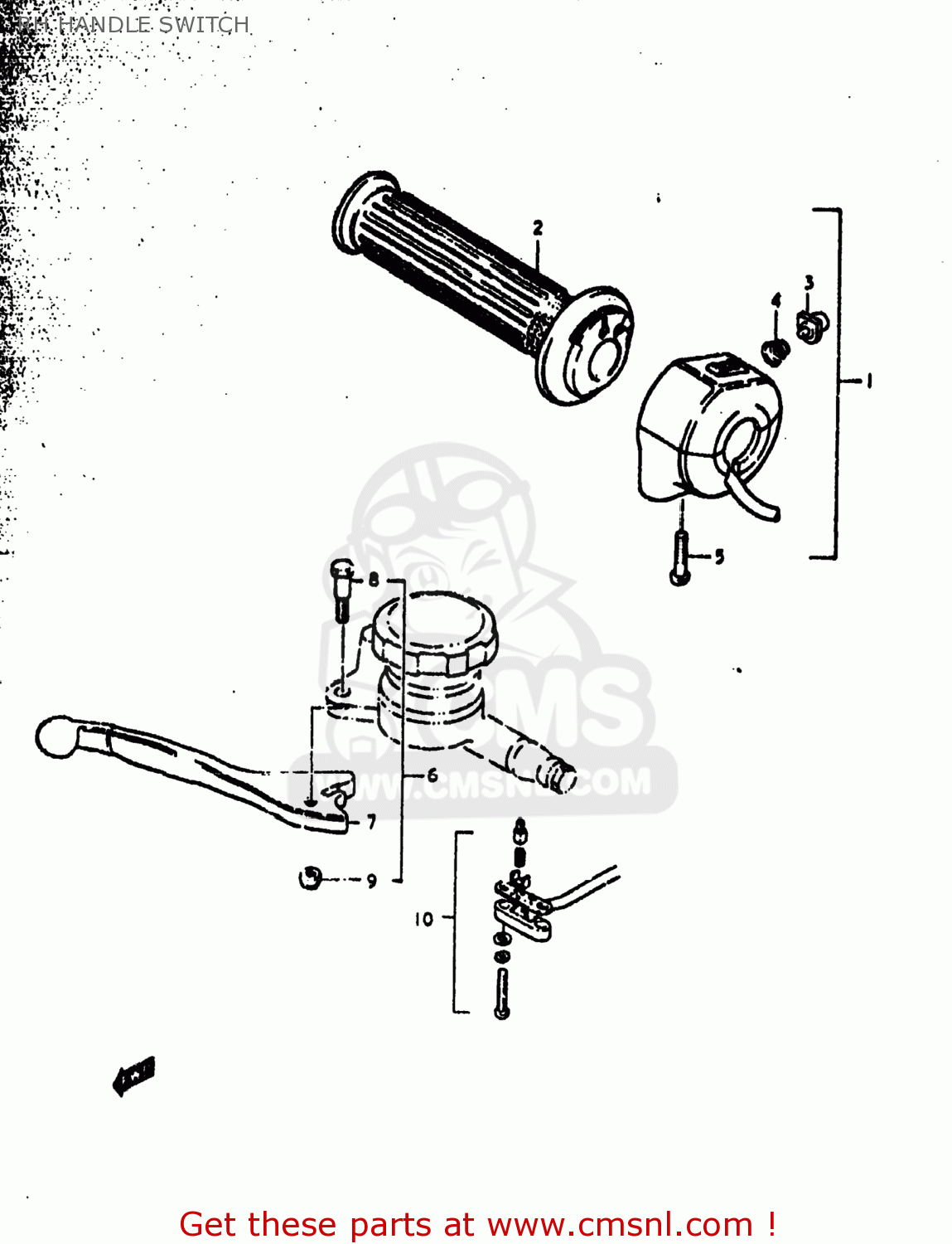 RH HANDLE SWITCH GS1000N 1979 (N) USA (E03)