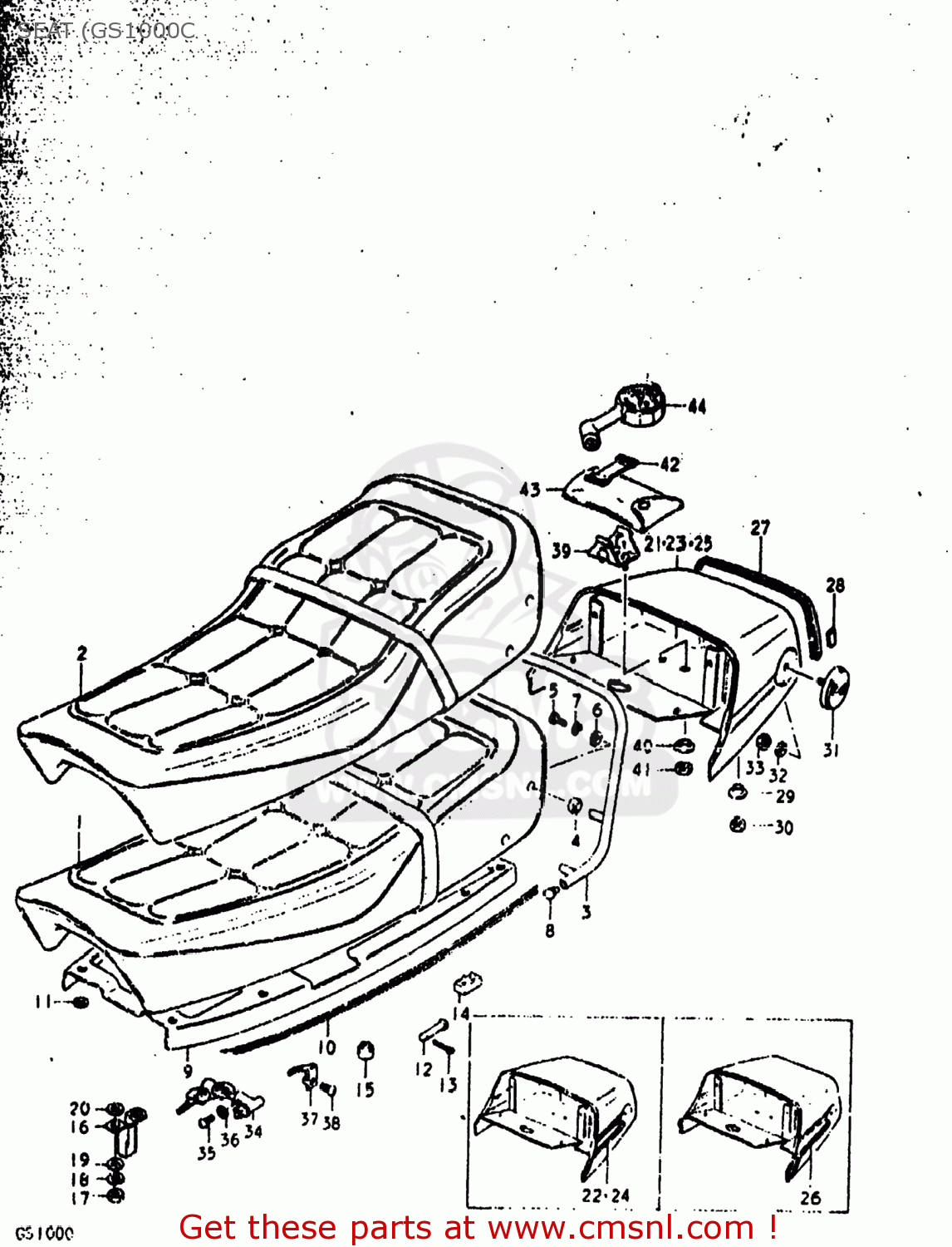 SEAT (GS1000C GS1000N 1979 (N) USA (E03)