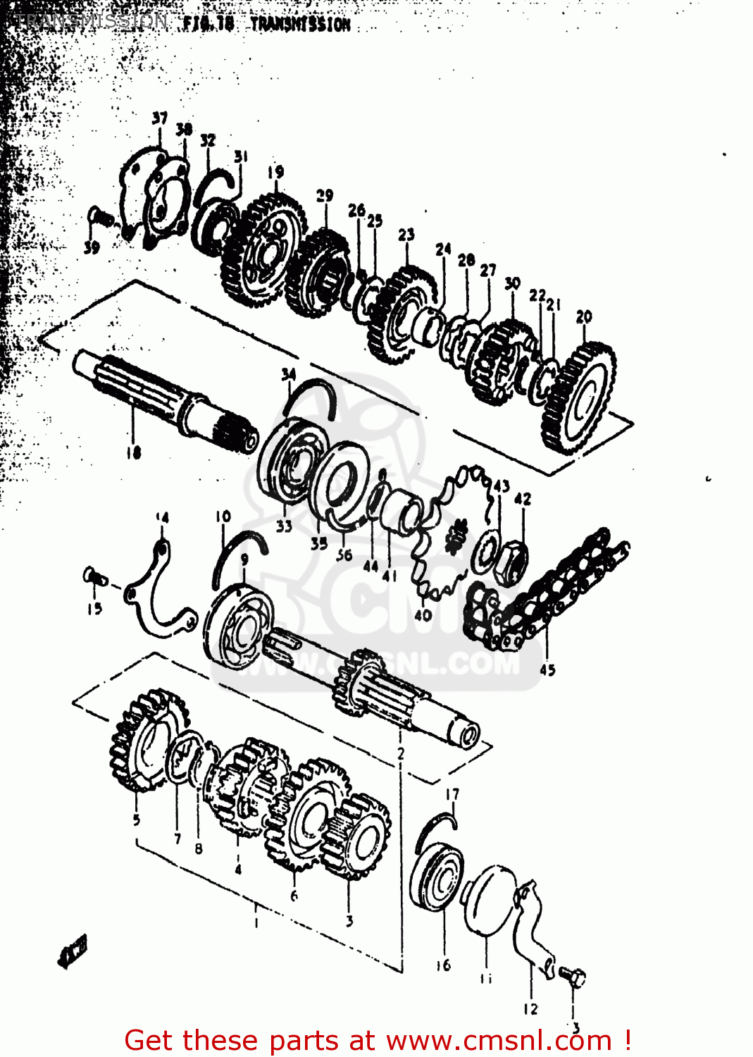 TRANSMISSION GS1000N 1979 (N) USA (E03)