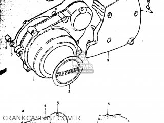 CRANKCASE LH COVER - GS1000N 1979 (N) USA (E03)