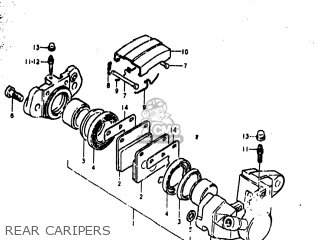 REAR CARIPERS - GS1000N 1979 (N) USA (E03)