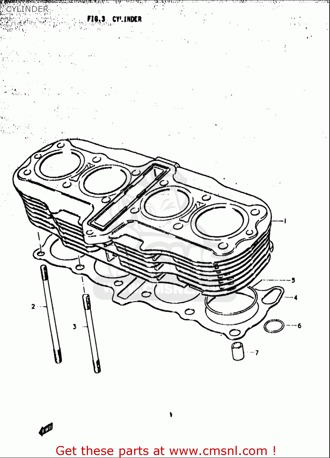 CYLINDER GS1000S 1979 (N) USA (E03)