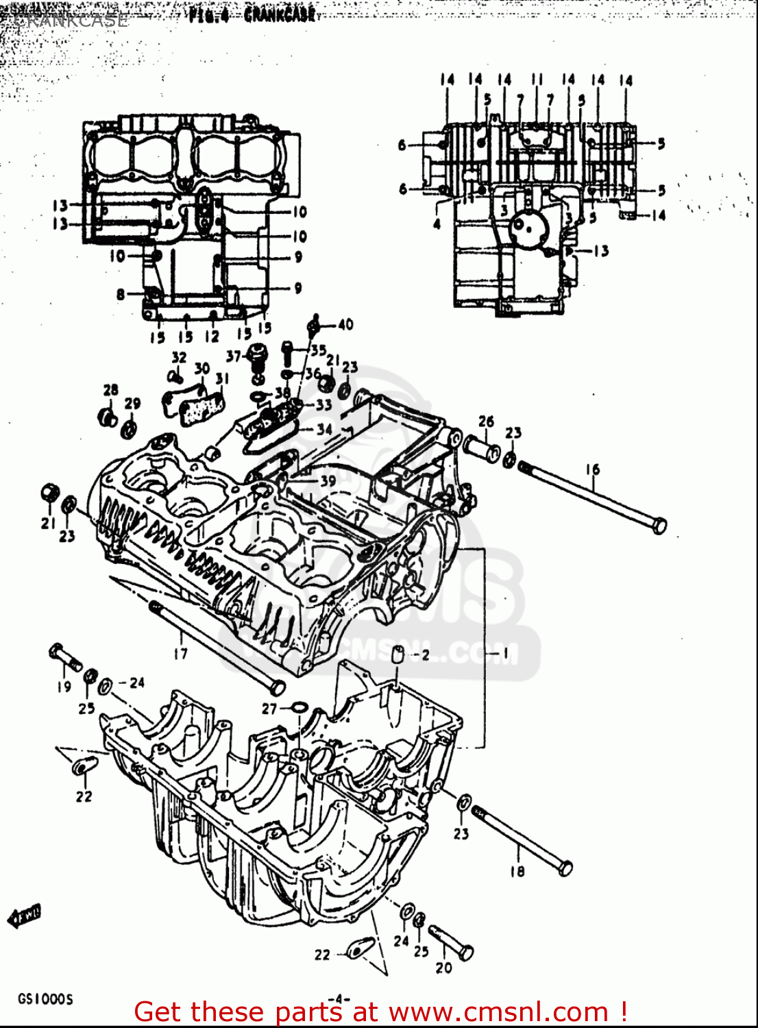 CRANKCASE GS1000S 1979 (N) USA (E03)