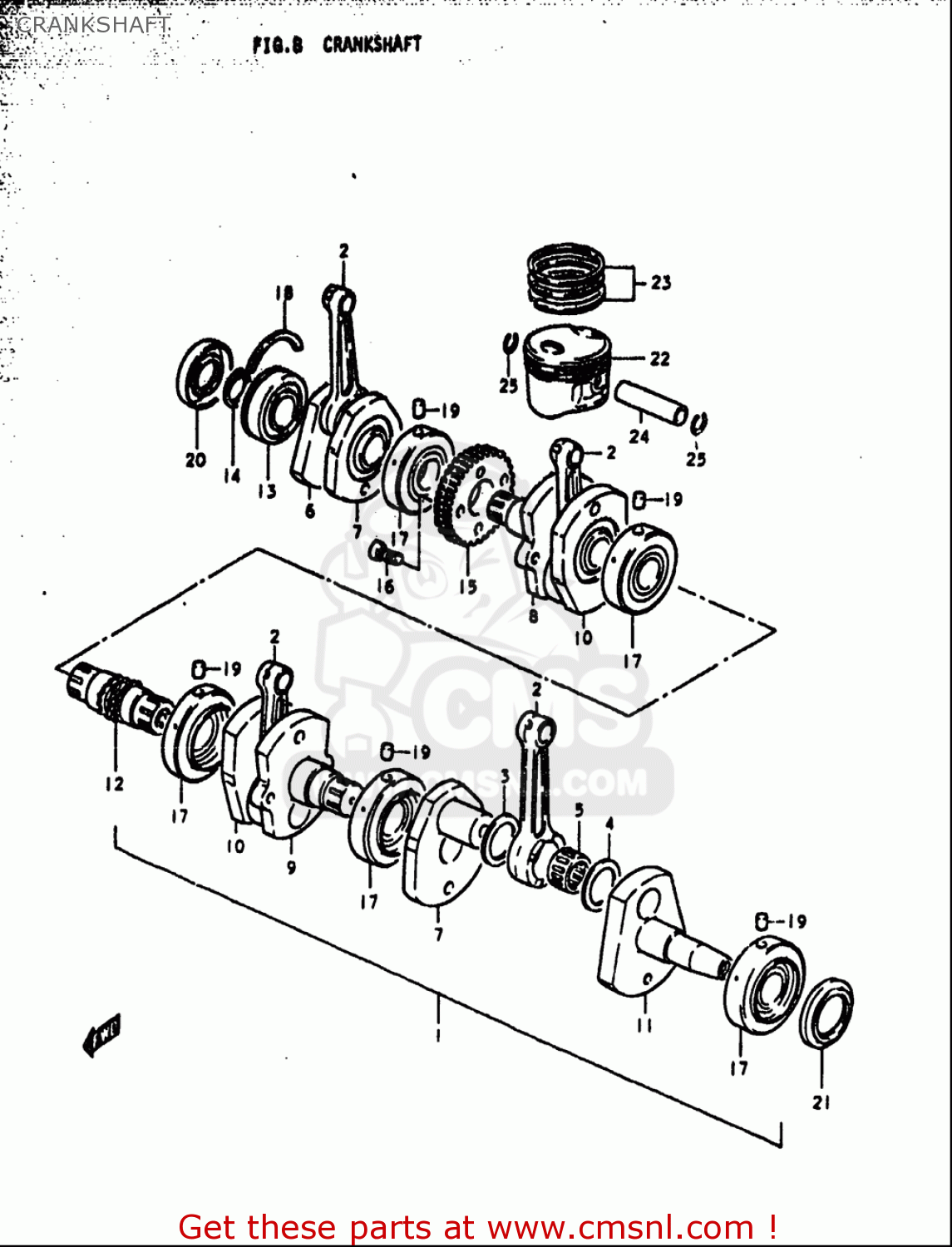 CRANKSHAFT GS1000S 1979 (N) USA (E03)