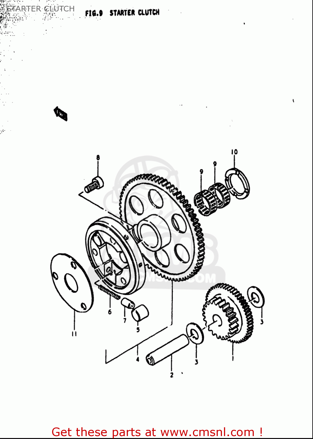 STARTER CLUTCH GS1000S 1979 (N) USA (E03)