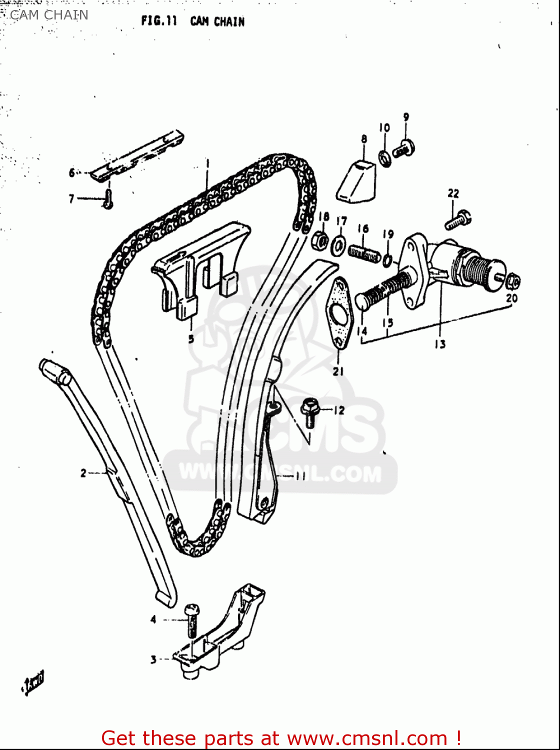CAM CHAIN GS1000S 1979 (N) USA (E03)
