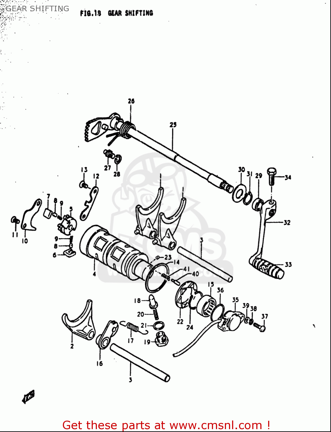 GEAR SHIFTING GS1000S 1979 (N) USA (E03)