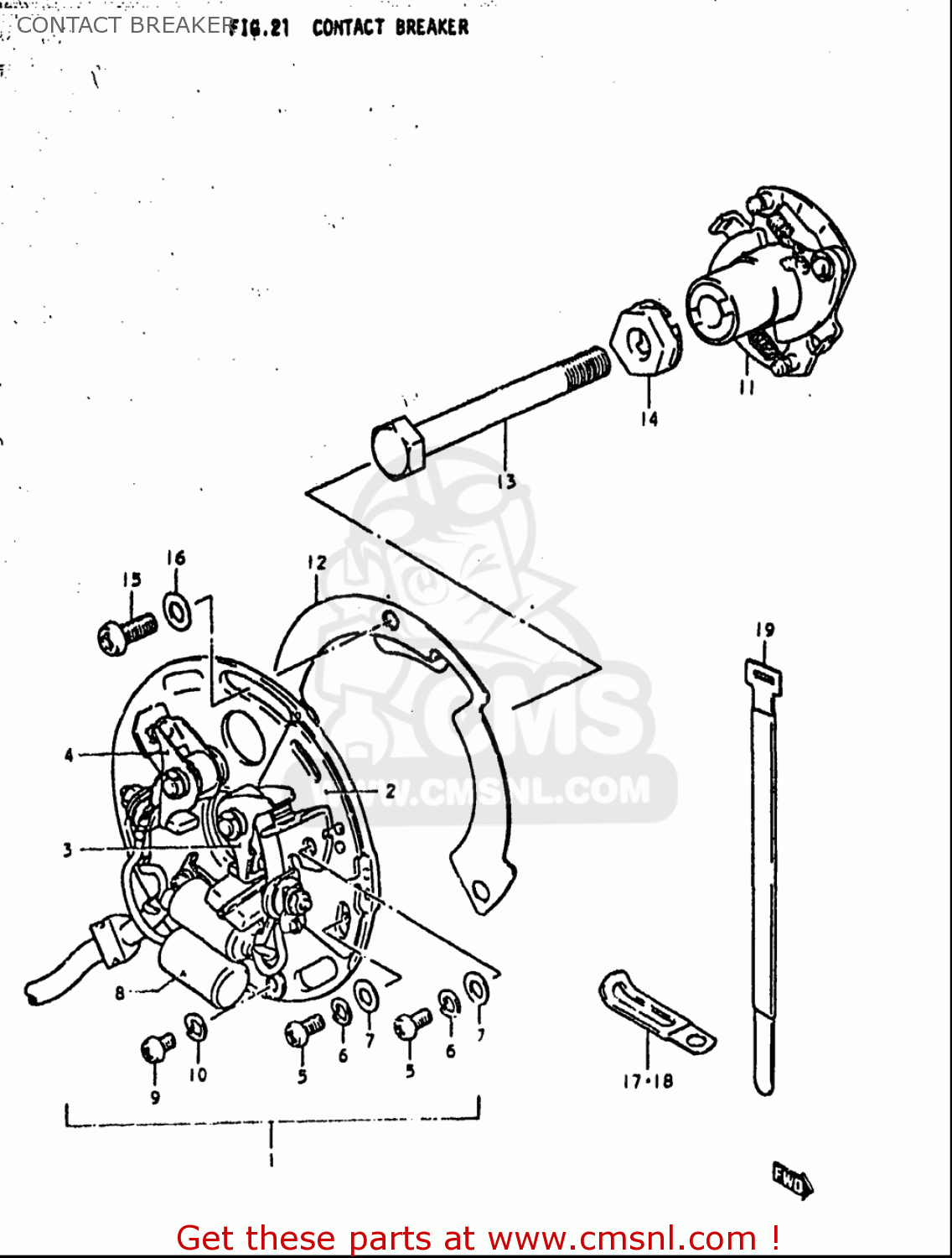 CONTACT BREAKER GS1000S 1979 (N) USA (E03)