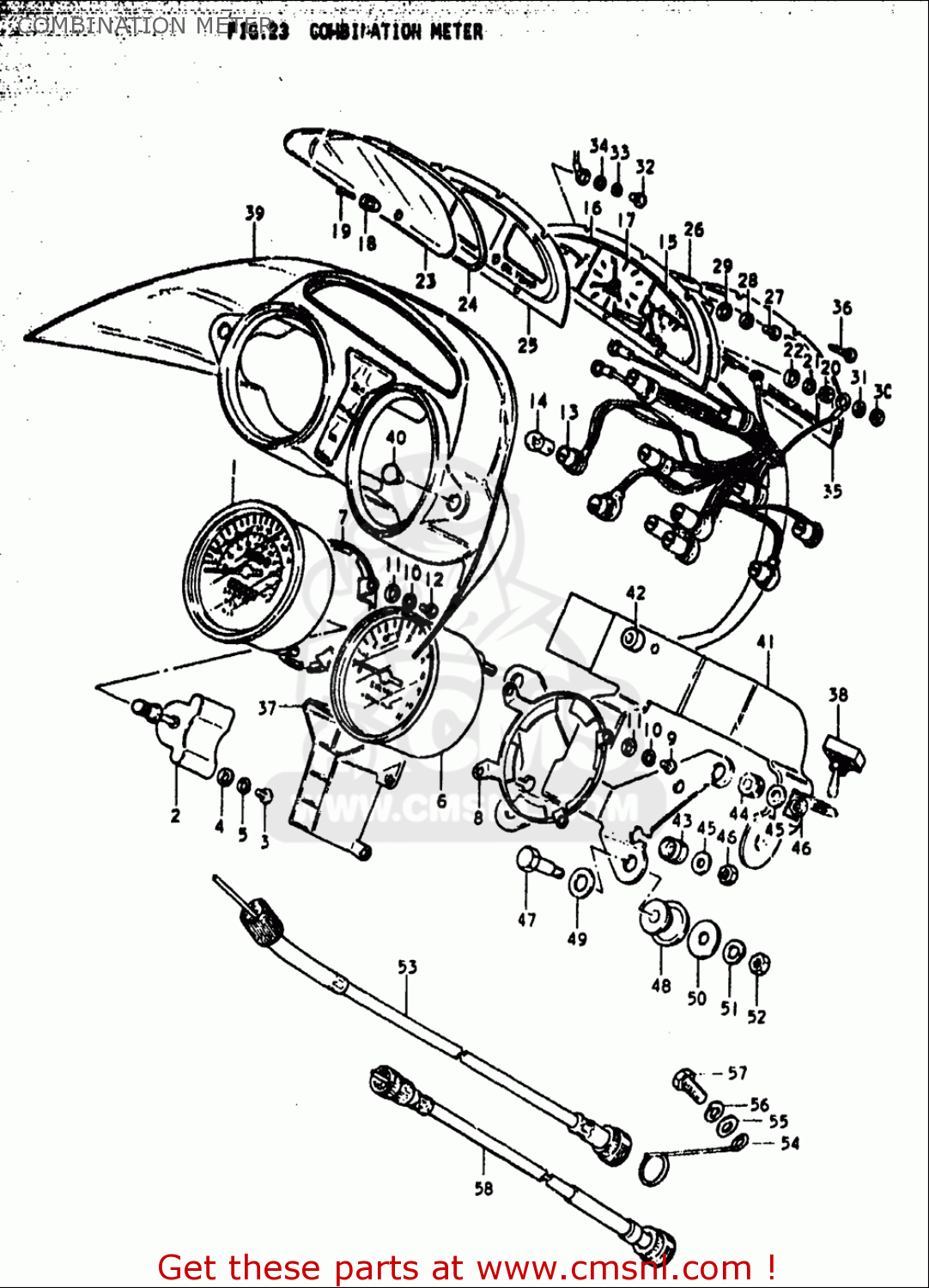 COMBINATION METER GS1000S 1979 (N) USA (E03)
