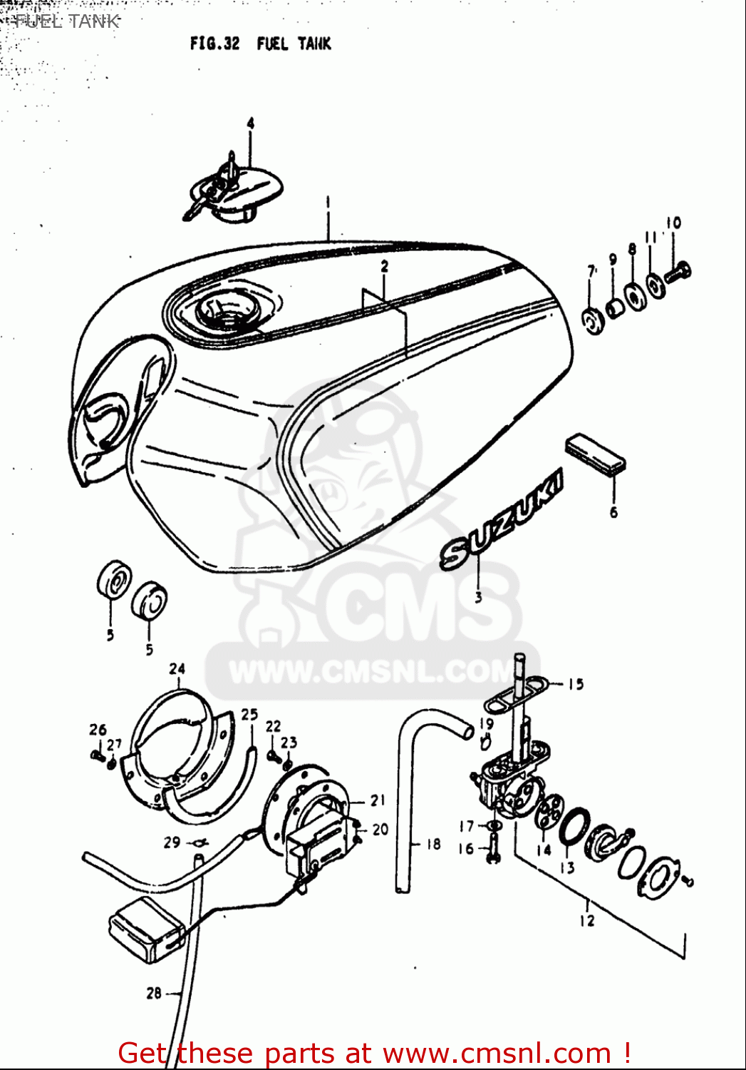 FUEL TANK GS1000S 1979 (N) USA (E03)