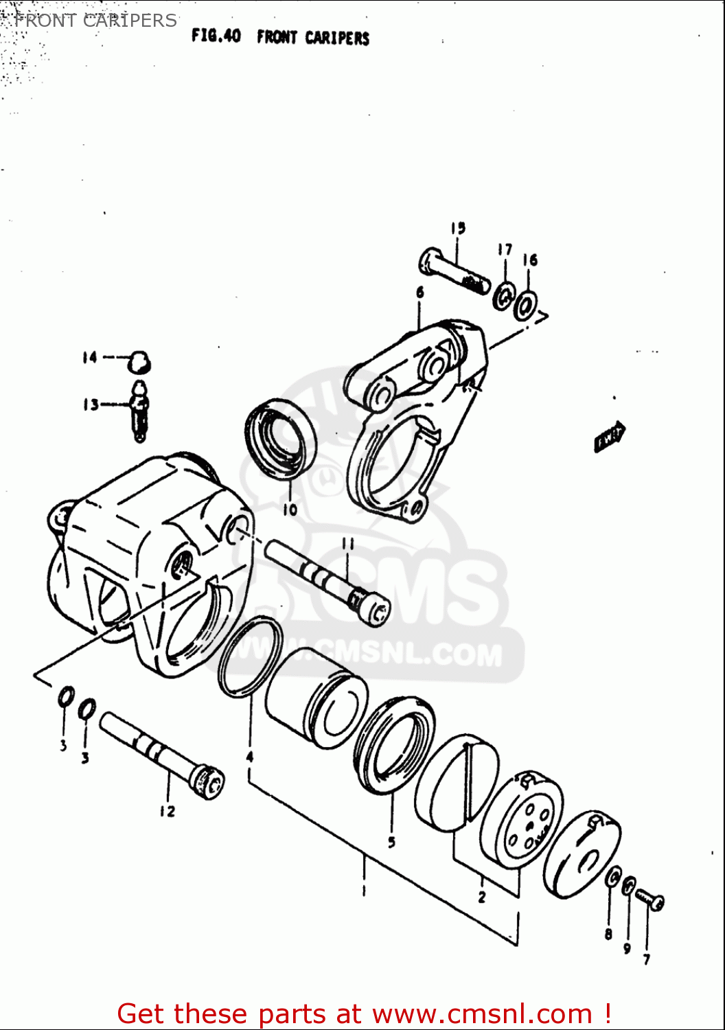 FRONT CARIPERS GS1000S 1979 (N) USA (E03)