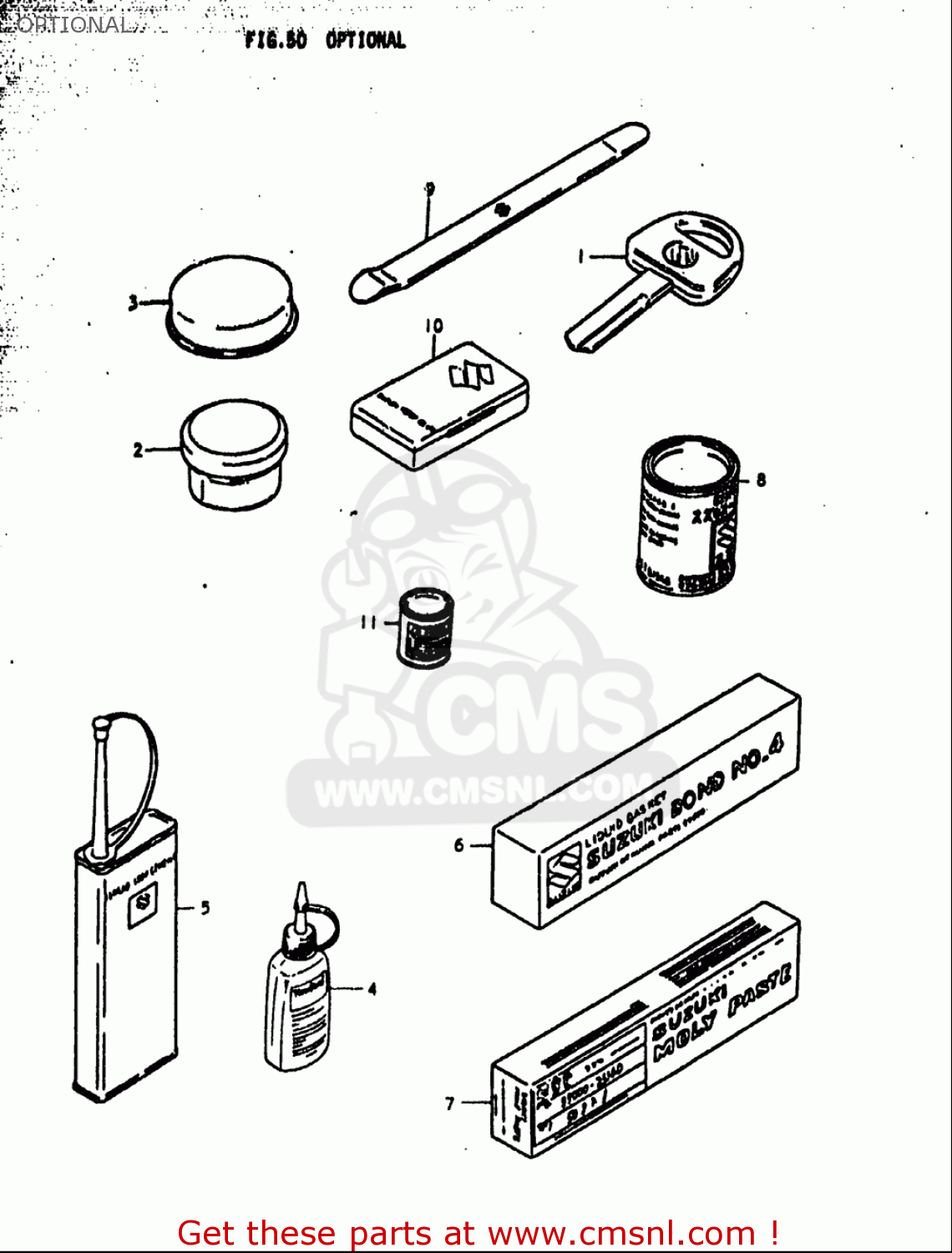 OPTIONAL GS1000S 1979 (N) USA (E03)
