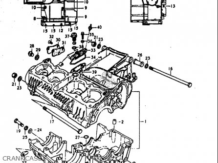 CRANKCASE - GS1000S 1979 (N) USA (E03)
