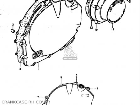CRANKCASE RH COVER - GS1000S 1979 (N) USA (E03)