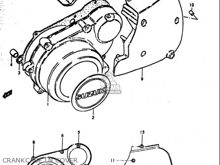 CRANKCASE LN COVER - GS1000S 1979 (N) USA (E03)