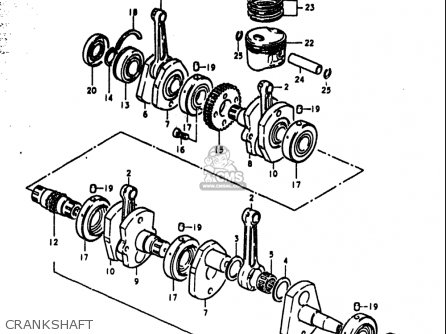 CRANKSHAFT - GS1000S 1979 (N) USA (E03)