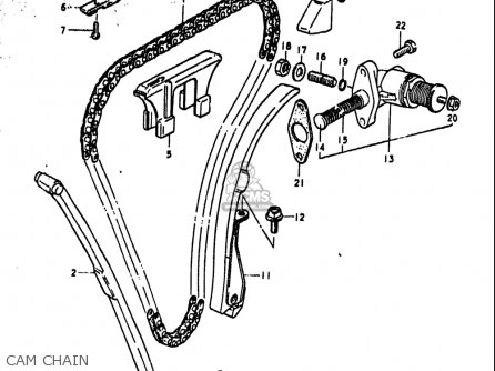 CAM CHAIN - GS1000S 1979 (N) USA (E03)