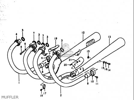 MUFFLER - GS1000S 1979 (N) USA (E03)