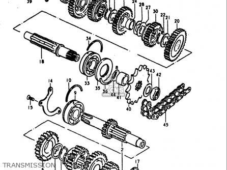 TRANSMISSION - GS1000S 1979 (N) USA (E03)