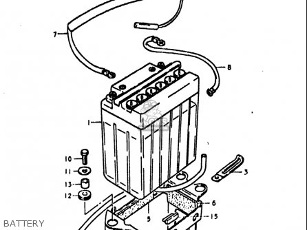 BATTERY - GS1000S 1979 (N) USA (E03)