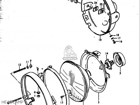HEADLAMP - GS1000S 1979 (N) USA (E03)