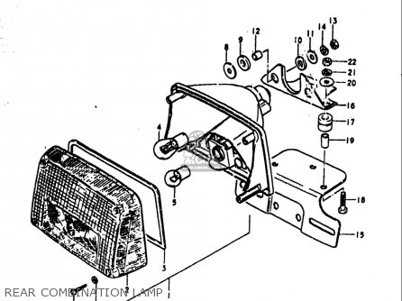 REAR COMBINATION LAMP - GS1000S 1979 (N) USA (E03)
