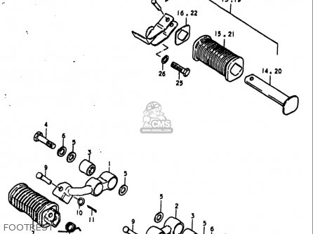 FOOTREST - GS1000S 1979 (N) USA (E03)