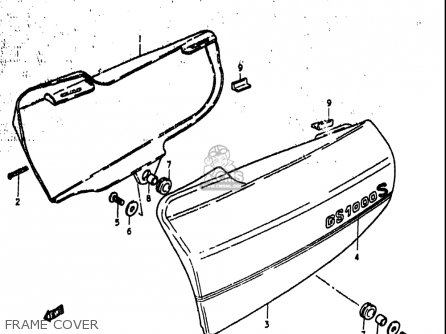 FRAME COVER - GS1000S 1979 (N) USA (E03)