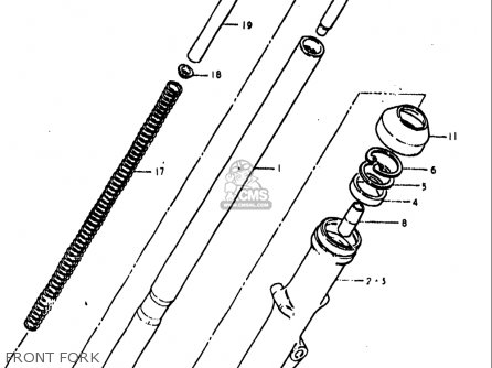 FRONT FORK - GS1000S 1979 (N) USA (E03)