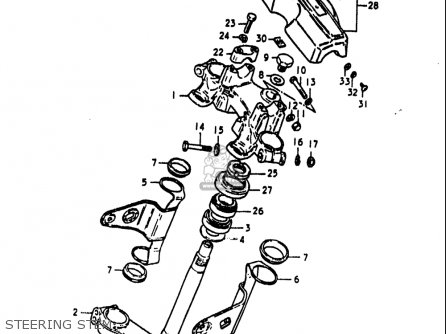 STEERING STEM - GS1000S 1979 (N) USA (E03)