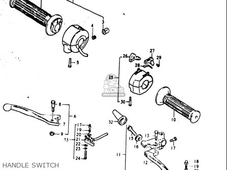 HANDLE SWITCH - GS1000S 1979 (N) USA (E03)